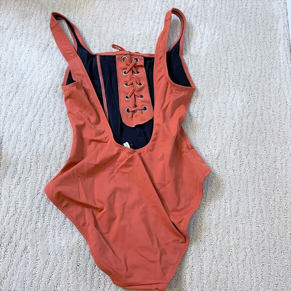 Solid & Striped The Sophia Lace-Up One Piece Swim - Picture 8 of 11